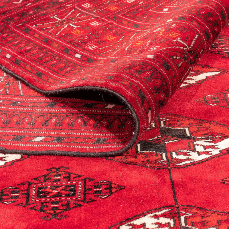 Tappeto Turkaman - 190 x 146 cm - rosso scuro