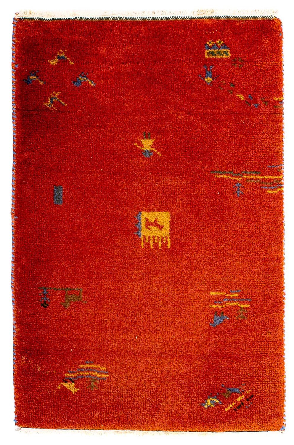 Tappeto Gabbeh - Indus - 90 x 60 cm - rosso