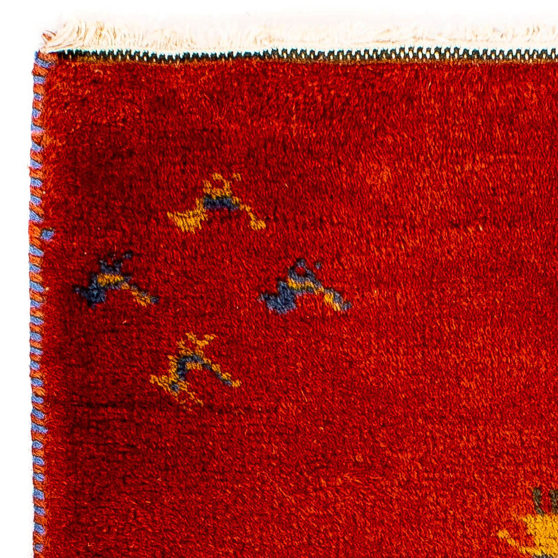 Tappeto Gabbeh - Indus - 90 x 60 cm - rosso