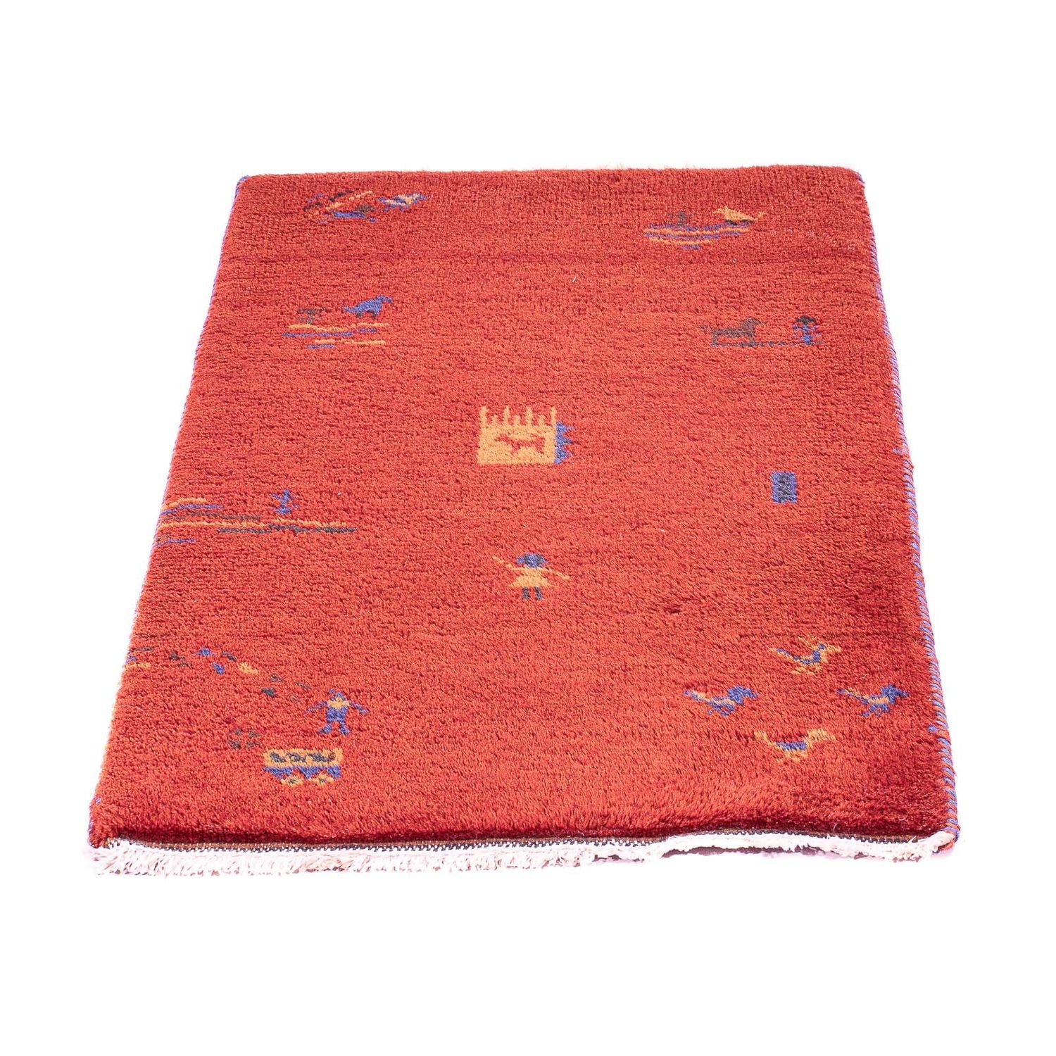 Tappeto Gabbeh - Indus - 90 x 60 cm - rosso