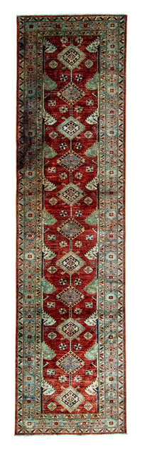 Tappeto corsia Tappeto Ziegler - Kazak - 315 x 82 cm - rosso scuro