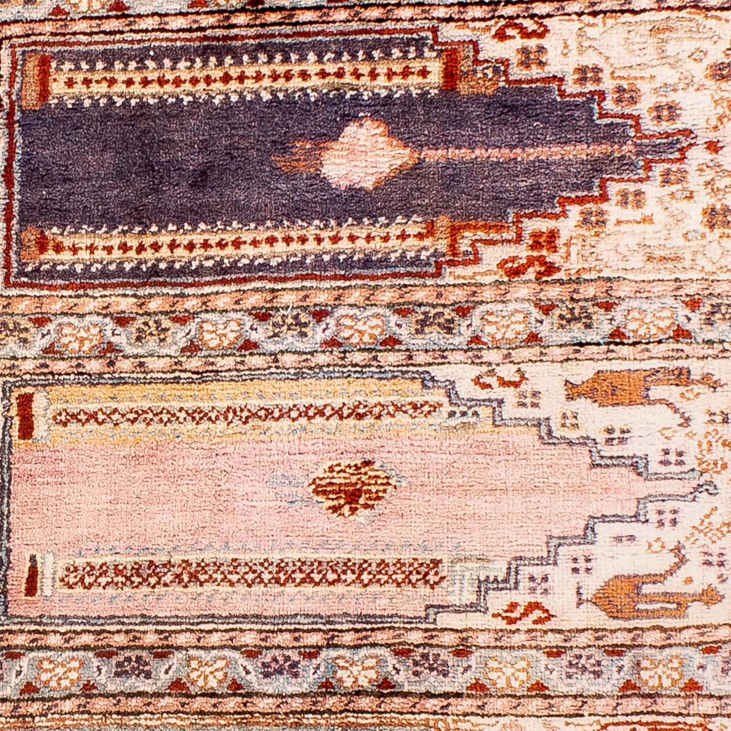 Tappeto di seta - Kayseri - 127 x 90 cm - multicolore