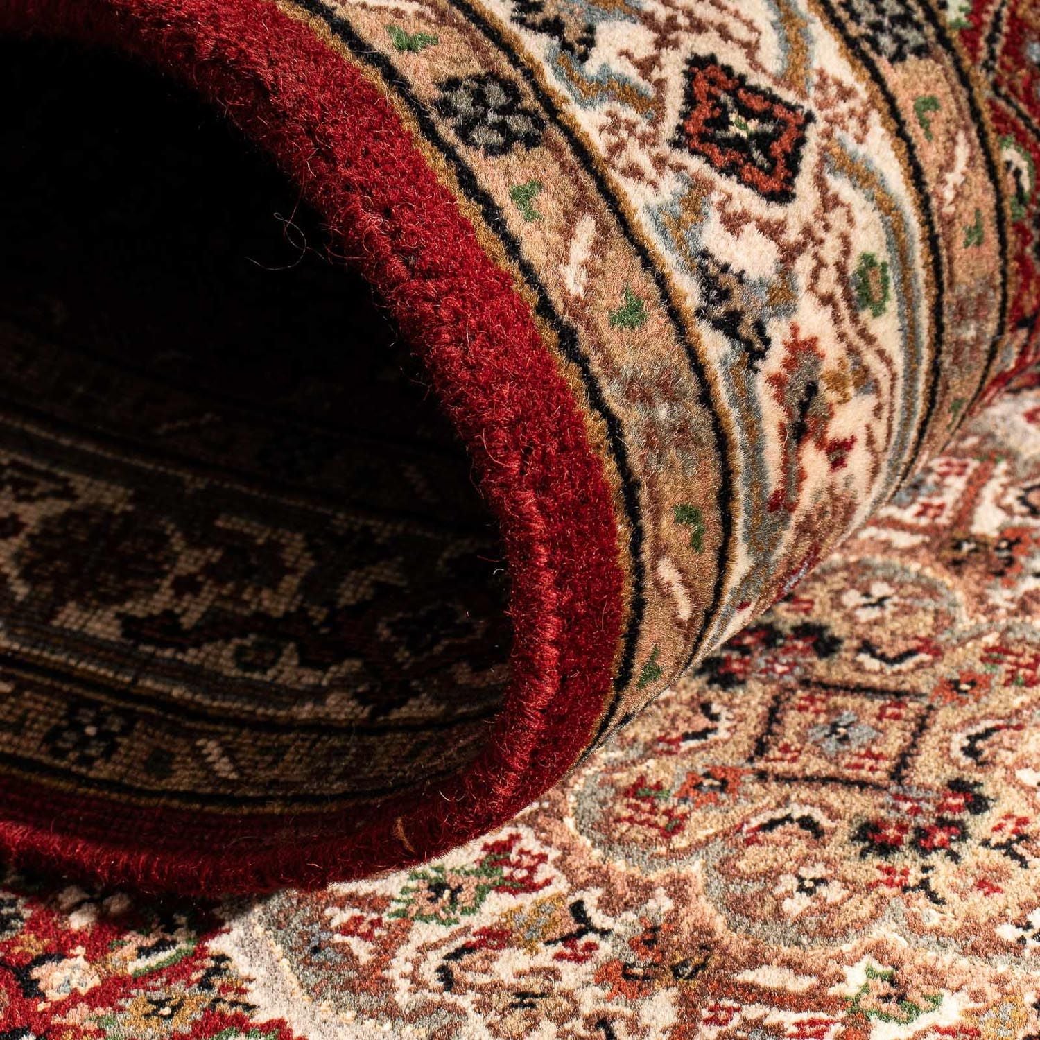 Tappeto corsia Tappeto orientale - Tabriz - 296 x 83 cm - rosso scuro