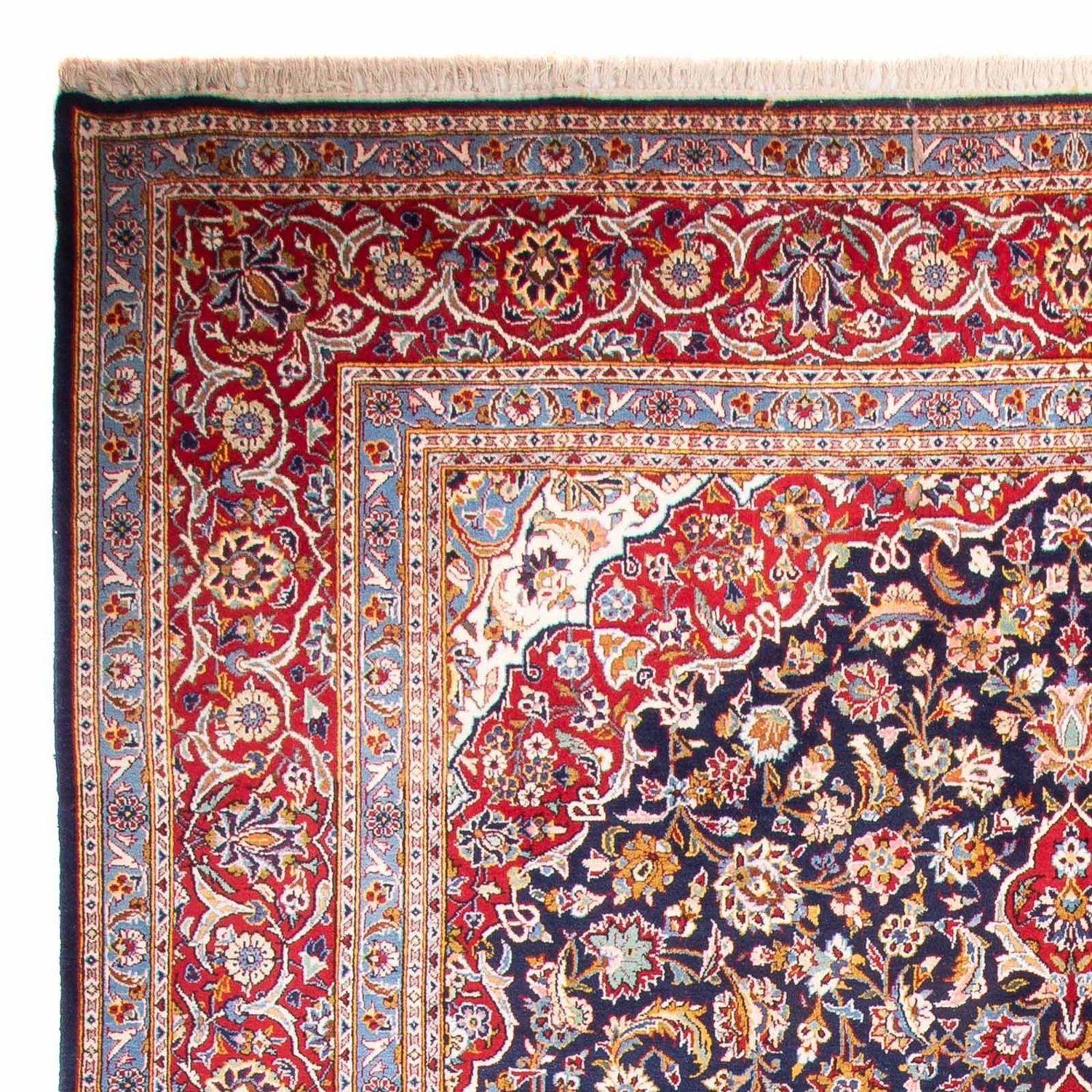 Tappeto Persero - Keshan - 362 x 267 cm - blu scuro