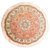 Tabriz - 50 Raj Tappeto 102x102cm - Tappeto persiano - Rotondo / Rosso chiaro / 102 x 102 cm Rotondo