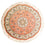 Tappeto Persero - Tabriz - Reale rotondo  - 102 x 102 cm - rosso chiaro