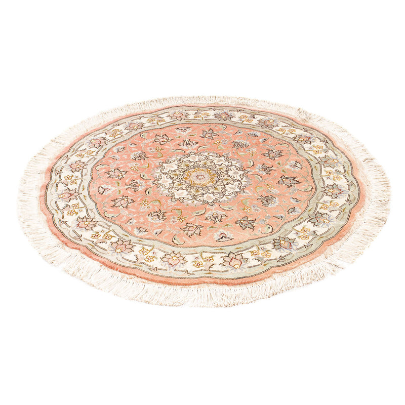 Tappeto Persero - Tabriz - Reale rotondo  - 102 x 102 cm - rosso chiaro