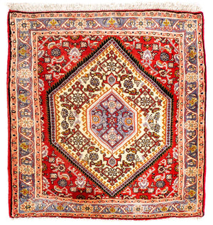 Tappeto Persero - Bidjar quadrato  - 85 x 80 cm - rosso