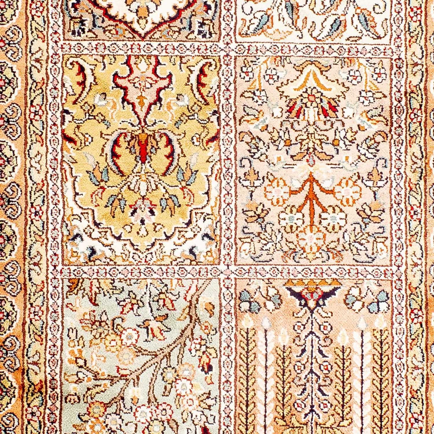 Tappeto di seta - Seta del Kashmir - 98 x 60 cm - beige
