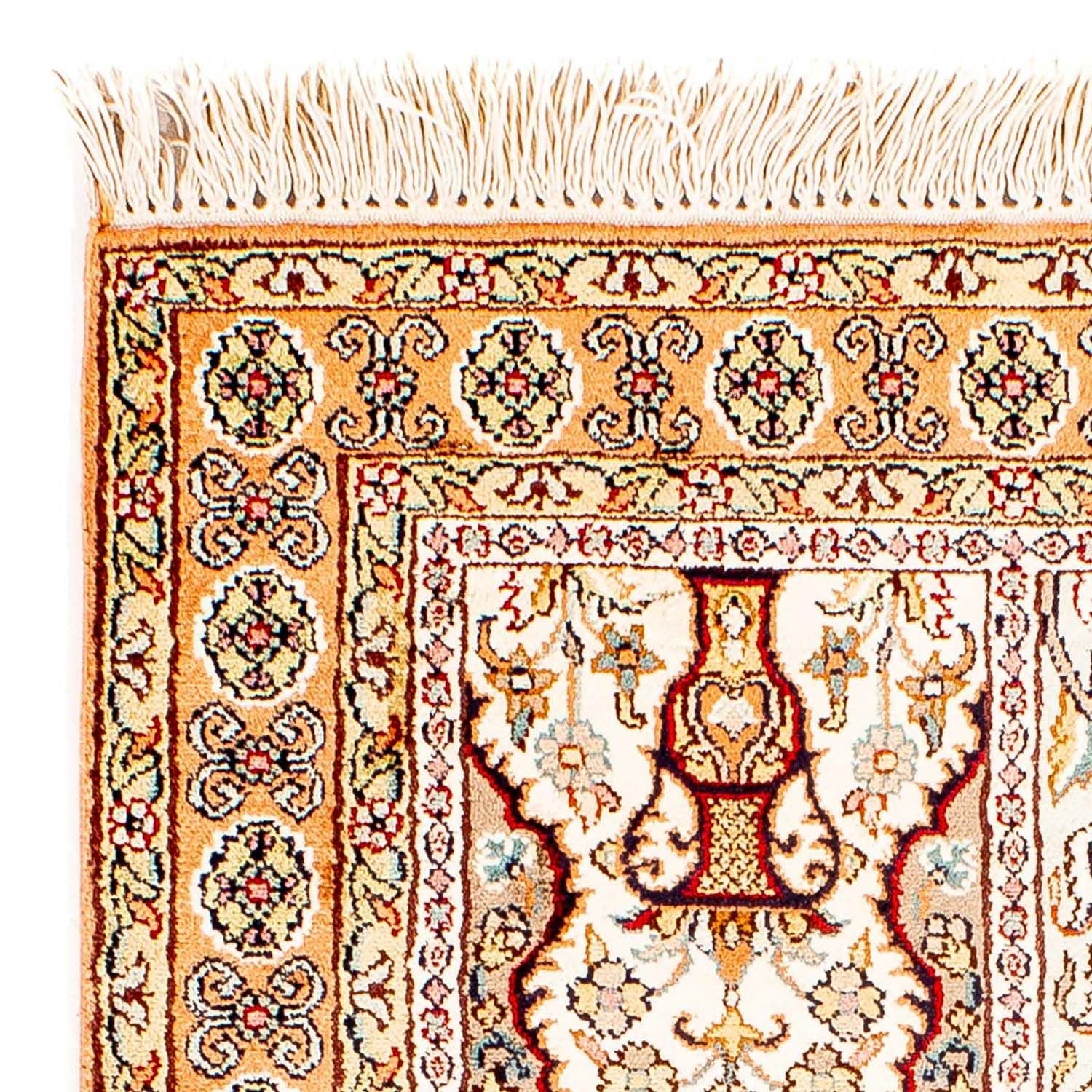 Tappeto di seta - Seta del Kashmir - 98 x 60 cm - beige