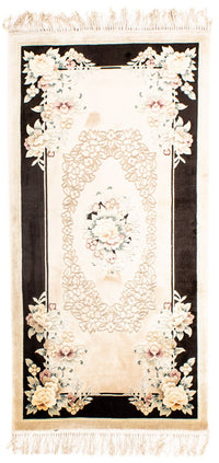 Tappeto di seta - seta cinese - 138 x 69 cm - beige
