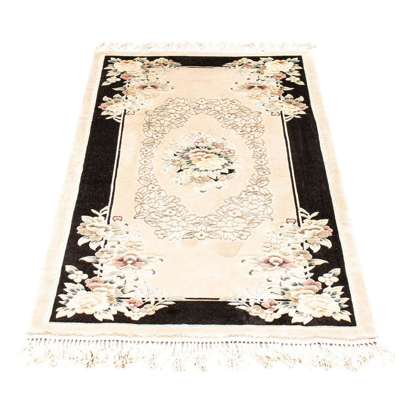 Tappeto di seta - seta cinese - 138 x 69 cm - beige