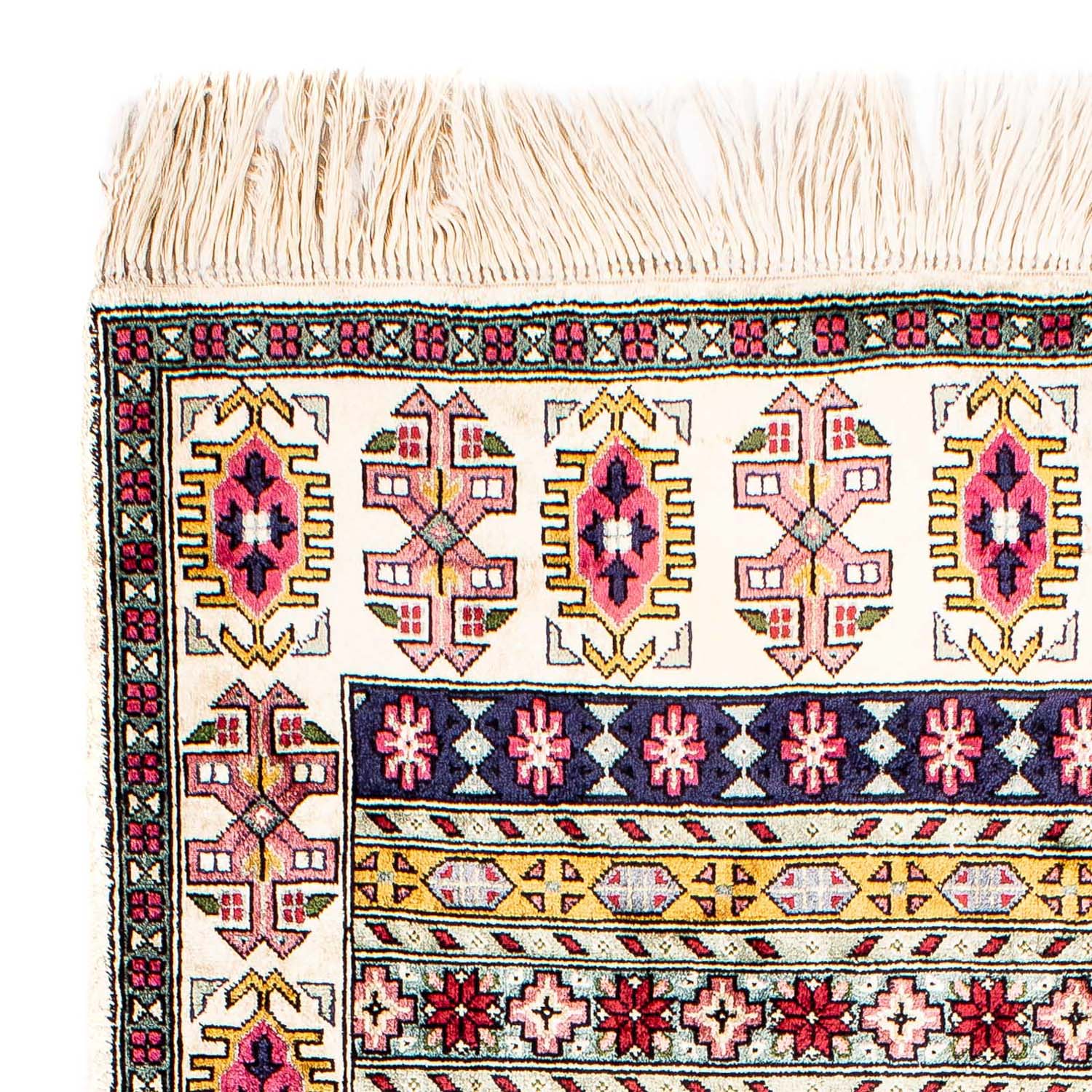 Tappeto corsia Tappeto di seta - Kayseri - 156 x 76 cm - multicolore