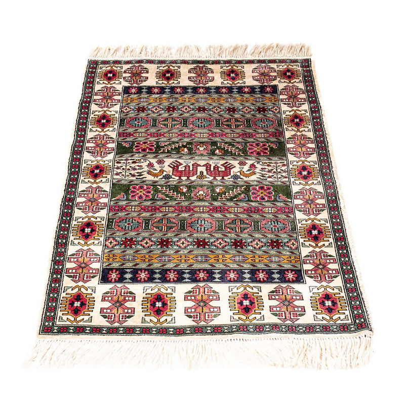 Tappeto corsia Tappeto di seta - Kayseri - 156 x 76 cm - multicolore