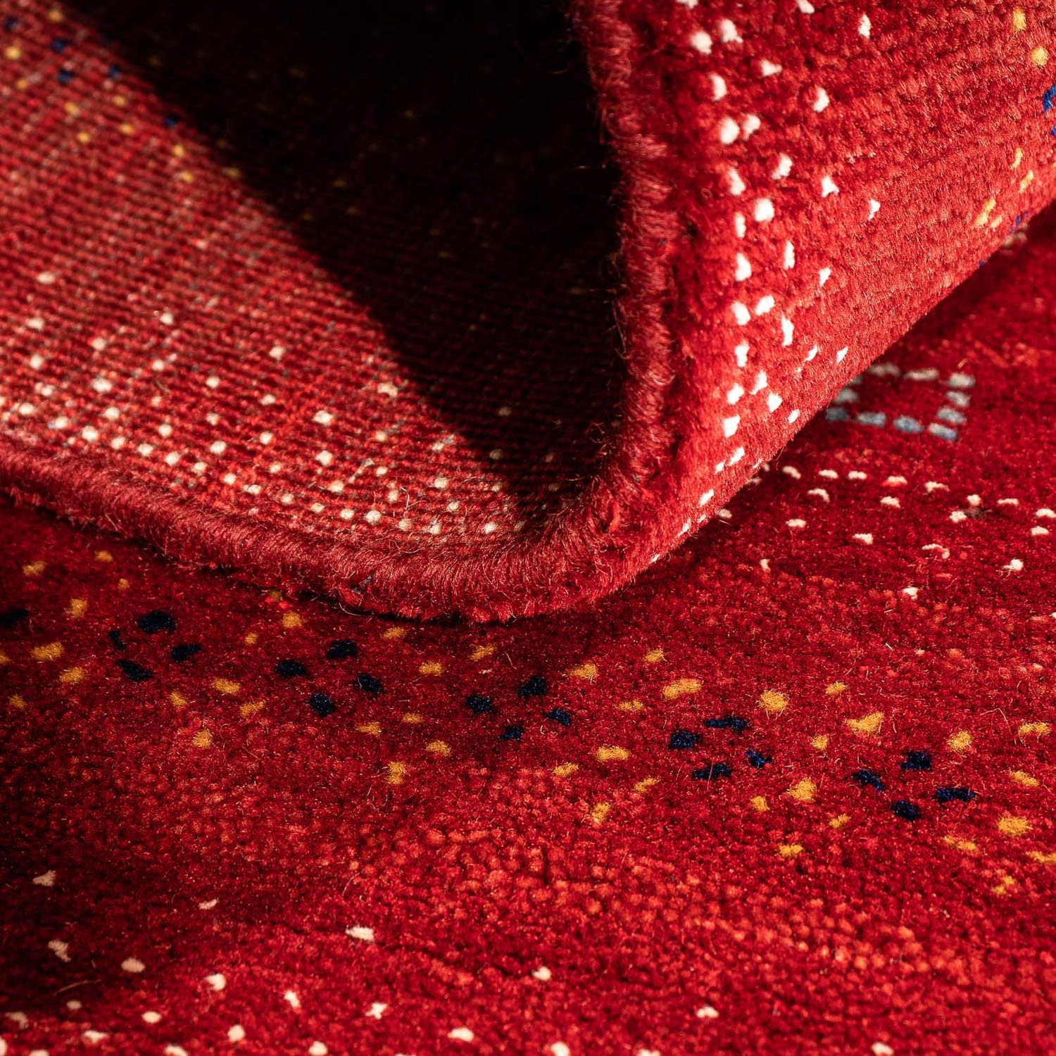 Tappeto Gabbeh - Loribaft Persero - 120 x 80 cm - rosso scuro
