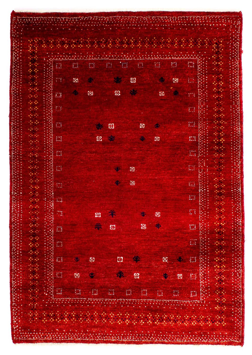 Tappeto Gabbeh - Loribaft Persero - 120 x 81 cm - rosso scuro