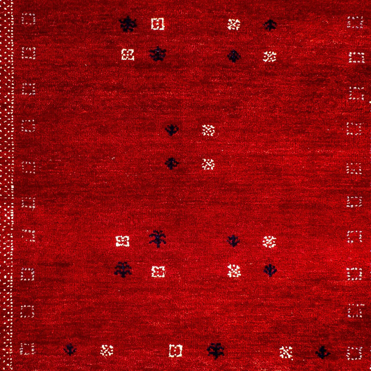 Tappeto Gabbeh - Loribaft Persero - 120 x 81 cm - rosso scuro