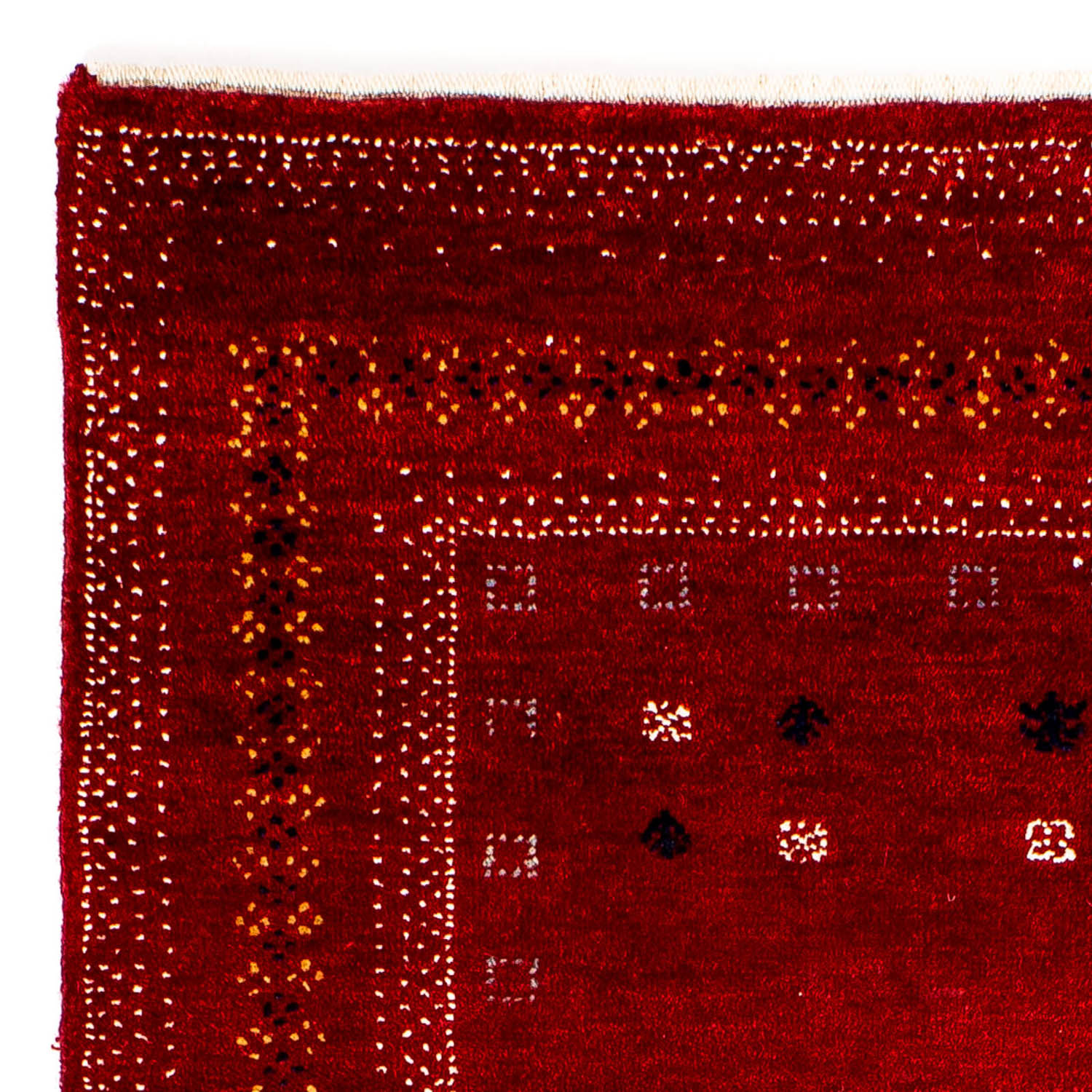 Tappeto Gabbeh - Loribaft Persero - 120 x 81 cm - rosso scuro