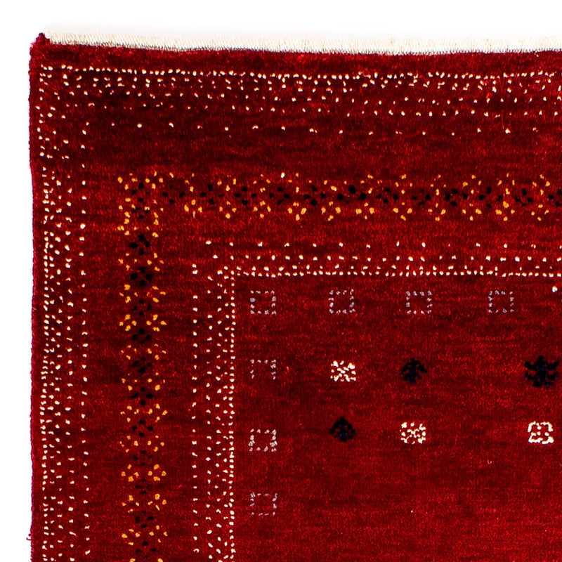 Tappeto Gabbeh - Loribaft Persero - 120 x 81 cm - rosso scuro
