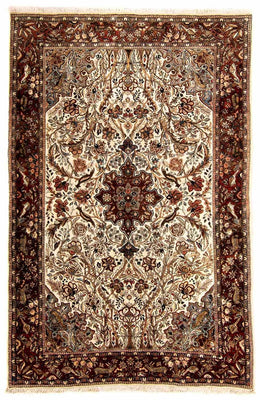 Tappeto orientale - Indo - 205 x 130 cm - beige