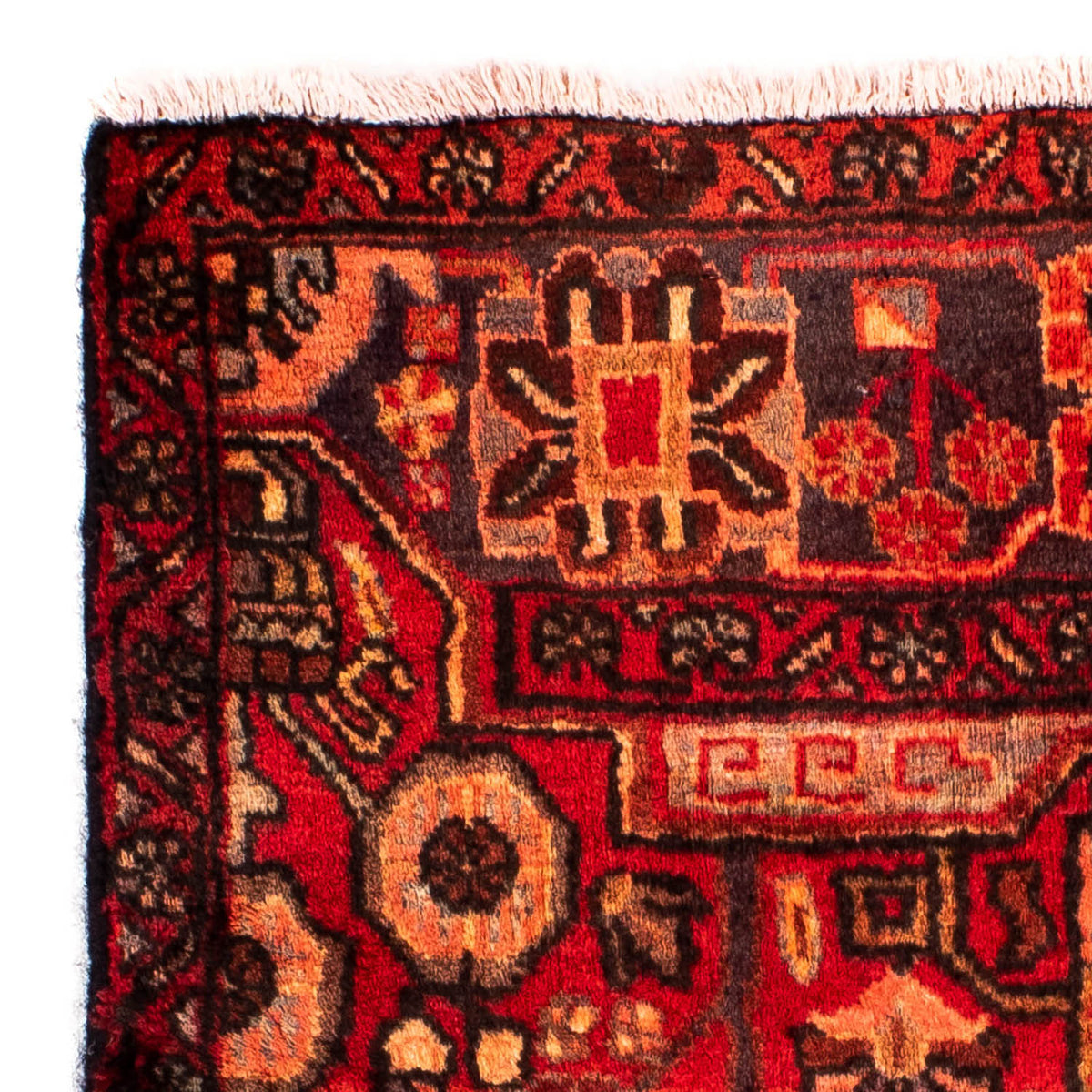 Tappeto Persero - Nomade quadrato  - 92 x 82 cm - rosso scuro