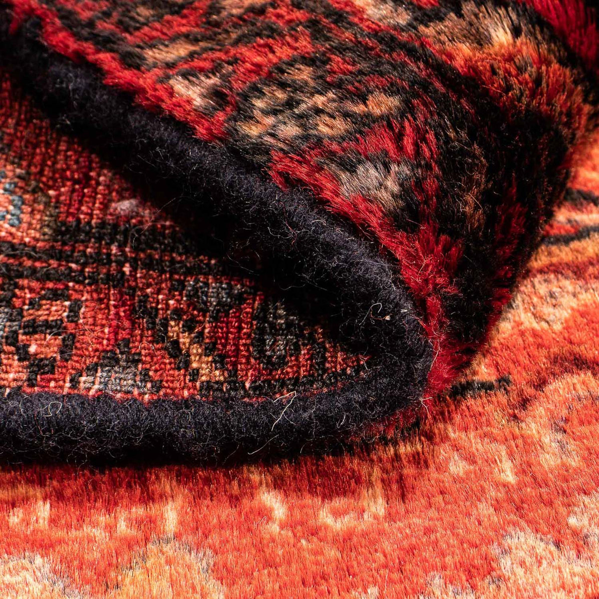 Tappeto Persero - Nomade quadrato  - 92 x 82 cm - rosso scuro