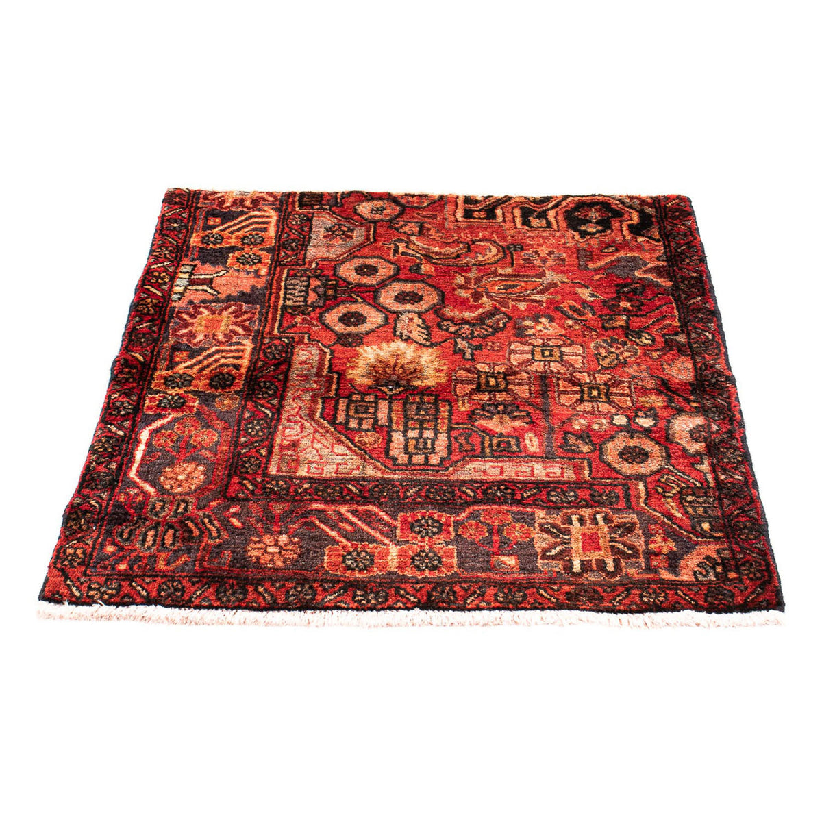 Tappeto Persero - Nomade quadrato  - 92 x 82 cm - rosso scuro