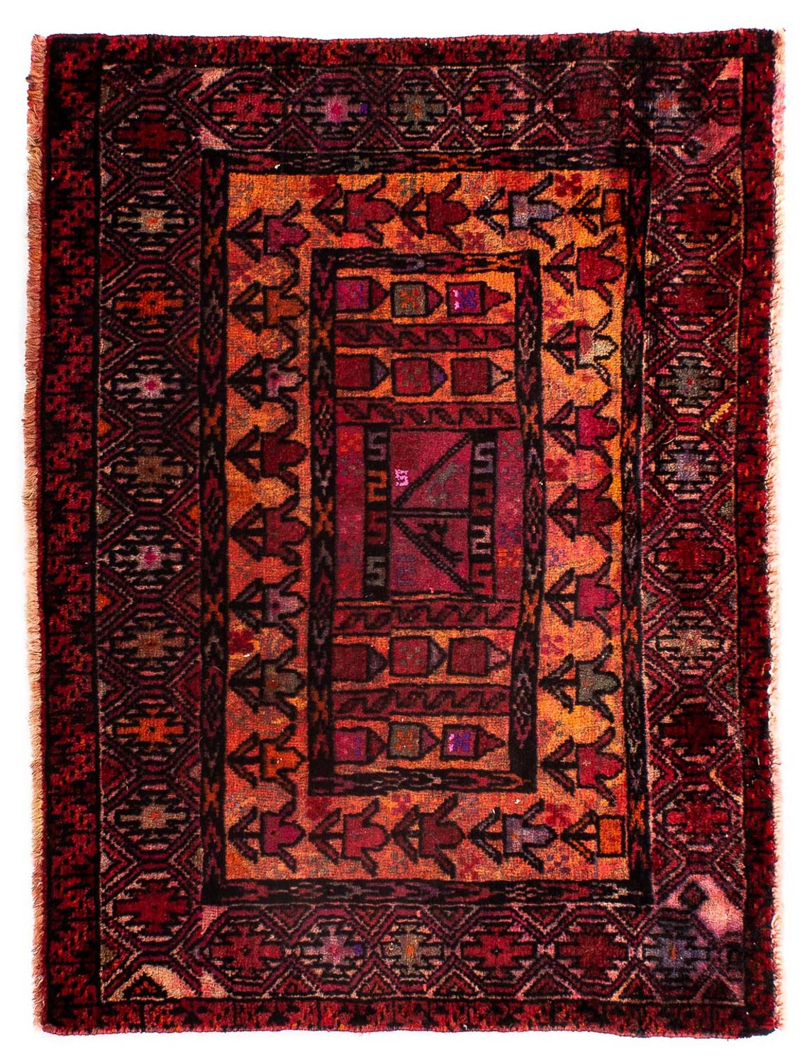 Tappeto Persero - Nomade - 90 x 72 cm - rosso scuro