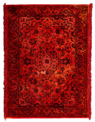 Tappeto Persero - Keshan - 98 x 70 cm - rosso scuro