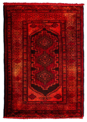 Tappeto Persero - Nomade - 103 x 70 cm - rosso scuro