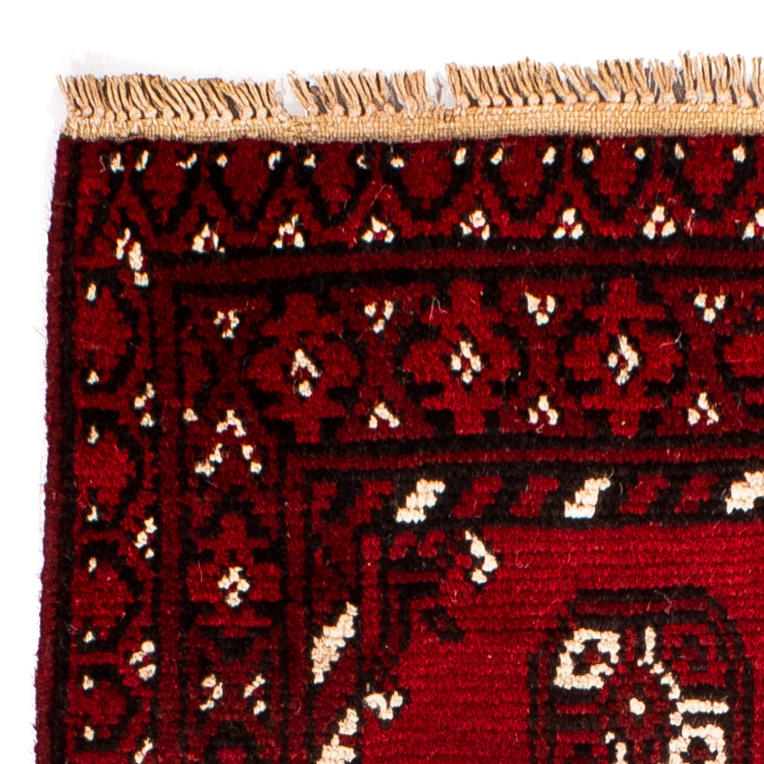 Tappeto afgano - Filpa - 90 x 60 cm - rosso scuro