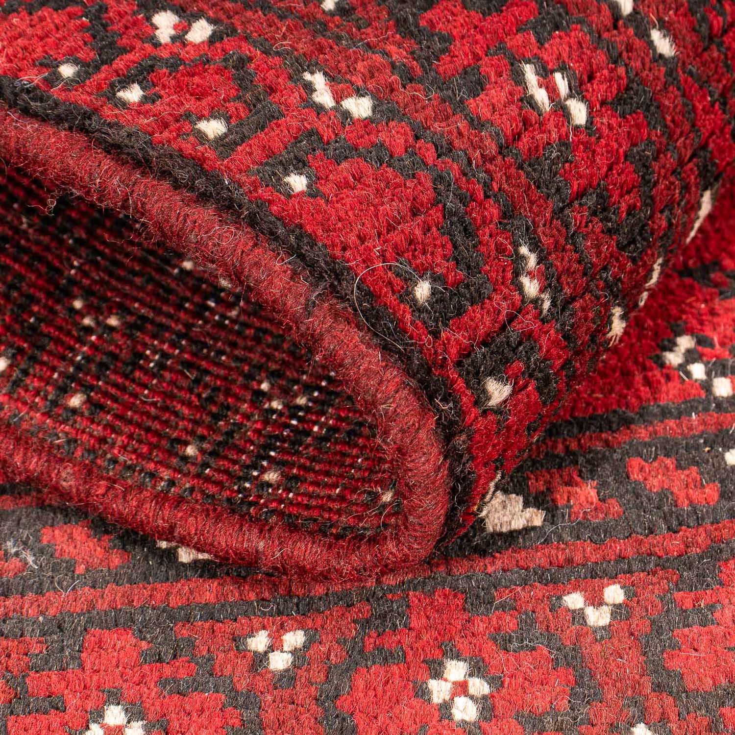 Tappeto afgano - Filpa - 90 x 60 cm - rosso scuro