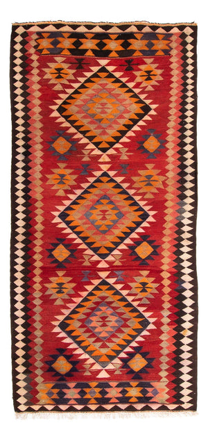 Tappeto corsia Tappeto Kelim - Vecchio - 380 x 135 cm - multicolore