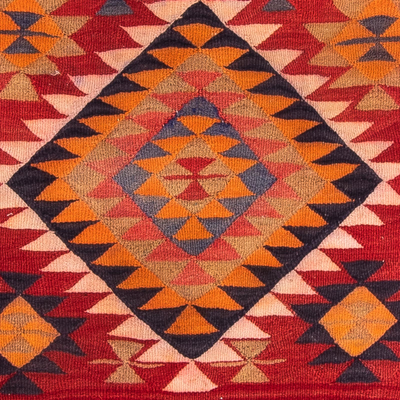 Tappeto corsia Tappeto Kelim - Vecchio - 380 x 135 cm - multicolore