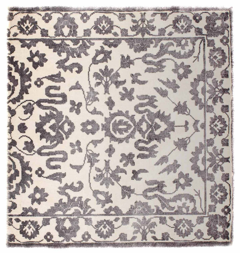 Tappeto in viscosa quadrato  - 70 x 70 cm - grigio chiaro
