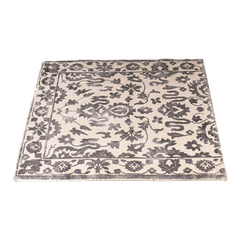 Tappeto in viscosa quadrato  - 70 x 70 cm - grigio chiaro