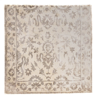 Tappeto in viscosa quadrato  - 70 x 70 cm - marrone chiaro