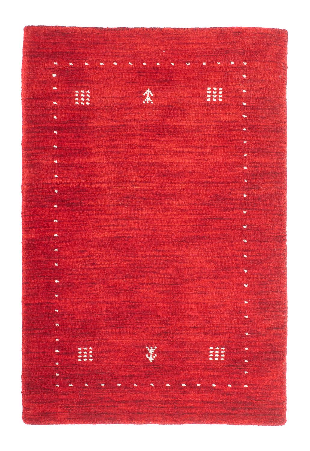 Tappeto Gabbeh - Indus - 90 x 60 cm - rosso