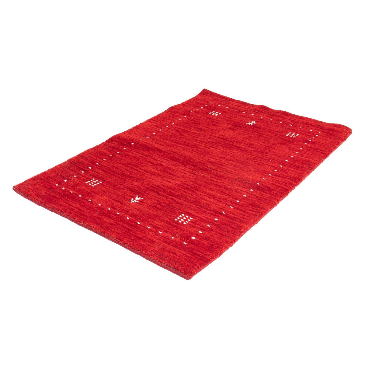 Tappeto Gabbeh - Indus - 90 x 60 cm - rosso