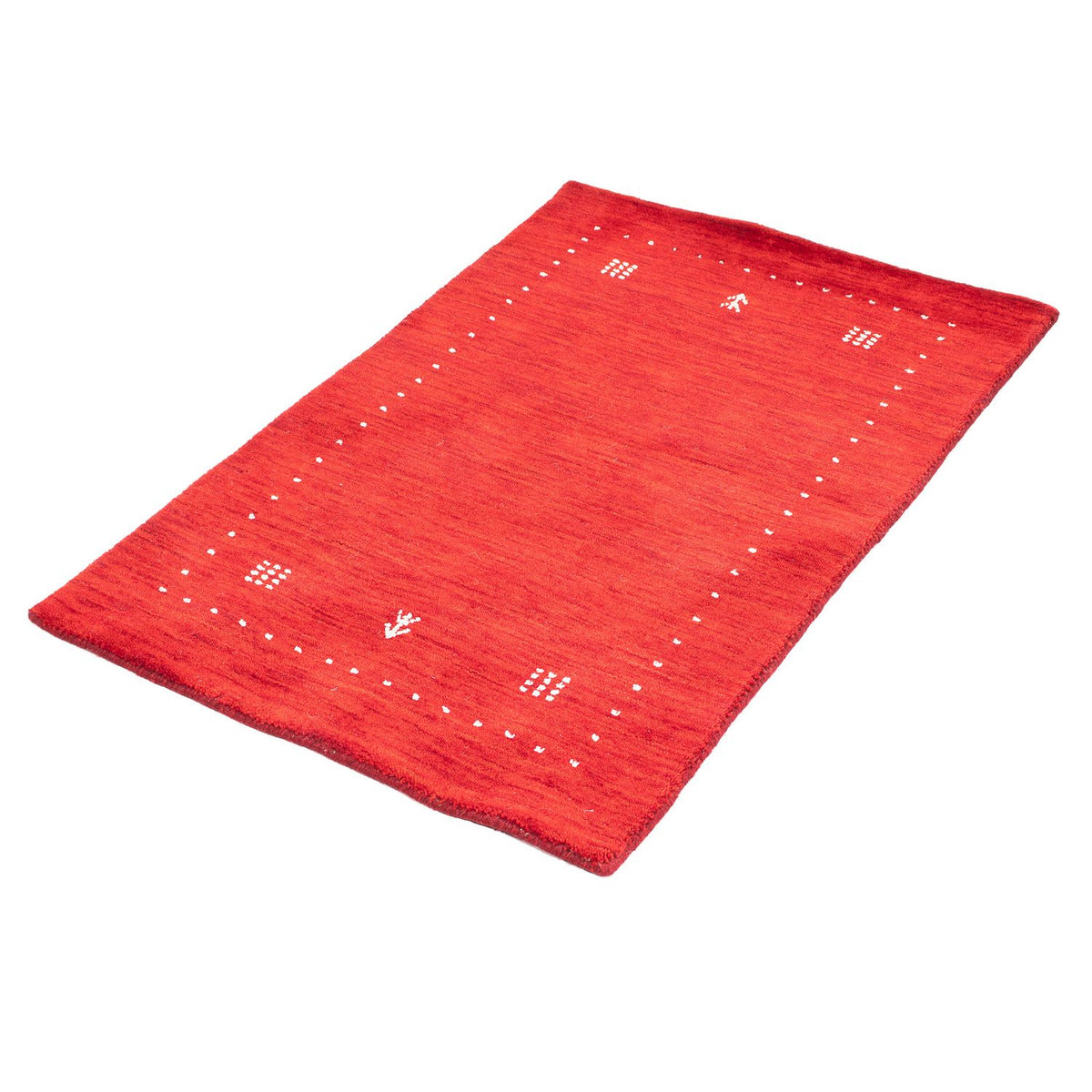 Tappeto Gabbeh - Indus - 90 x 60 cm - rosso