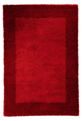 Tappeto a pelo alto - 230 x 160 cm - rosso scuro