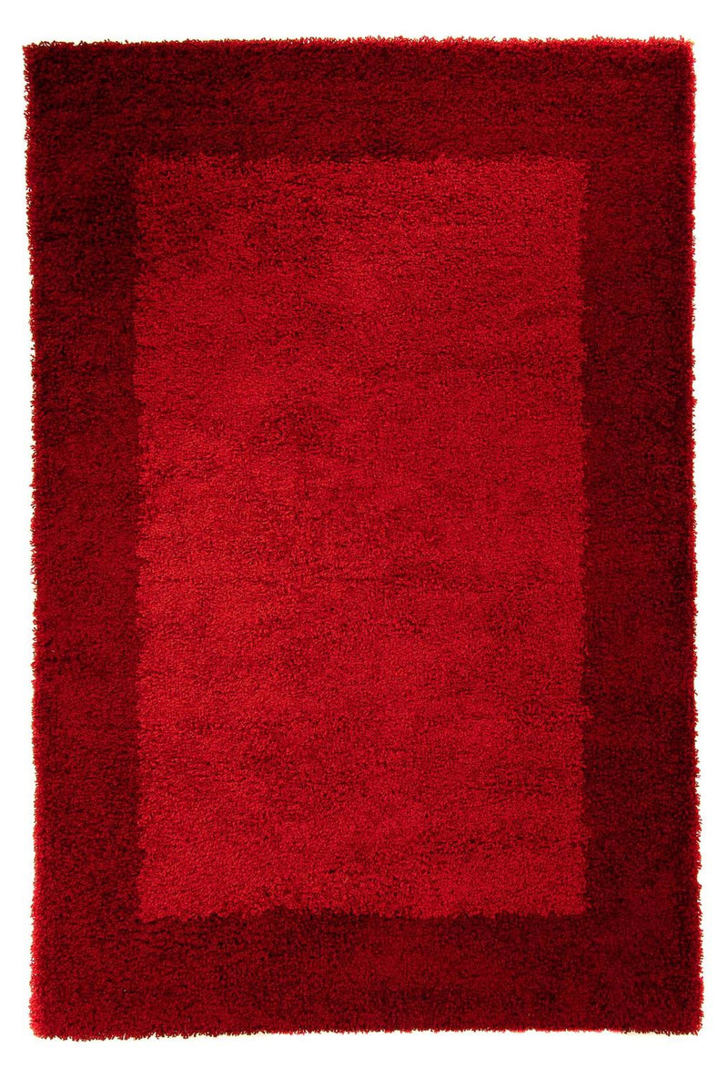 Tappeto a pelo alto - 230 x 160 cm - rosso scuro