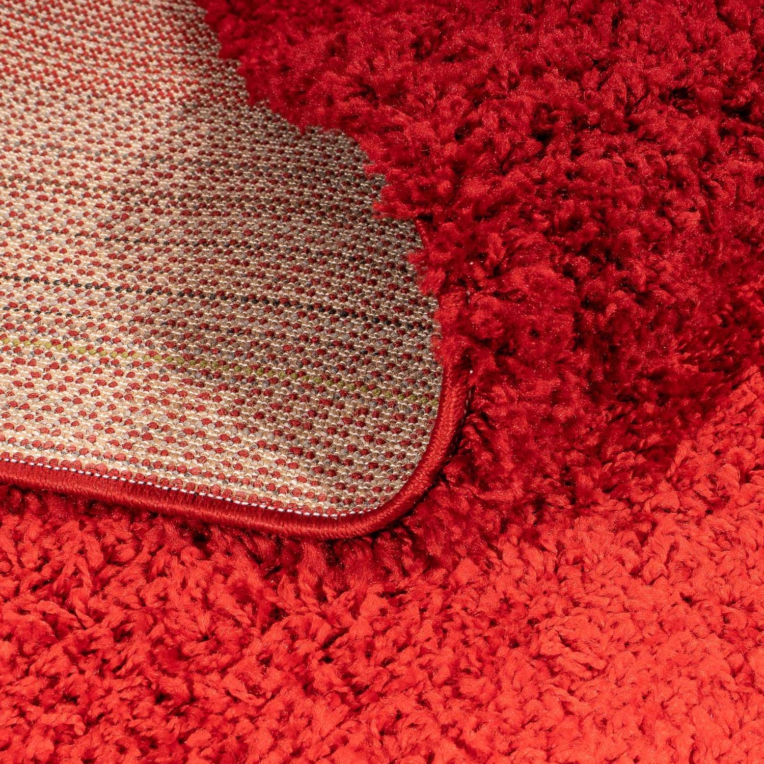 Tappeto a pelo alto - 230 x 160 cm - rosso scuro