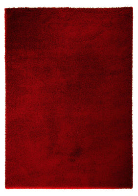 Tappeto a pelo alto - 290 x 200 cm - rosso scuro