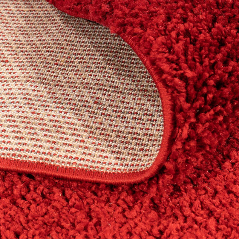 Tappeto a pelo alto - 290 x 200 cm - rosso scuro