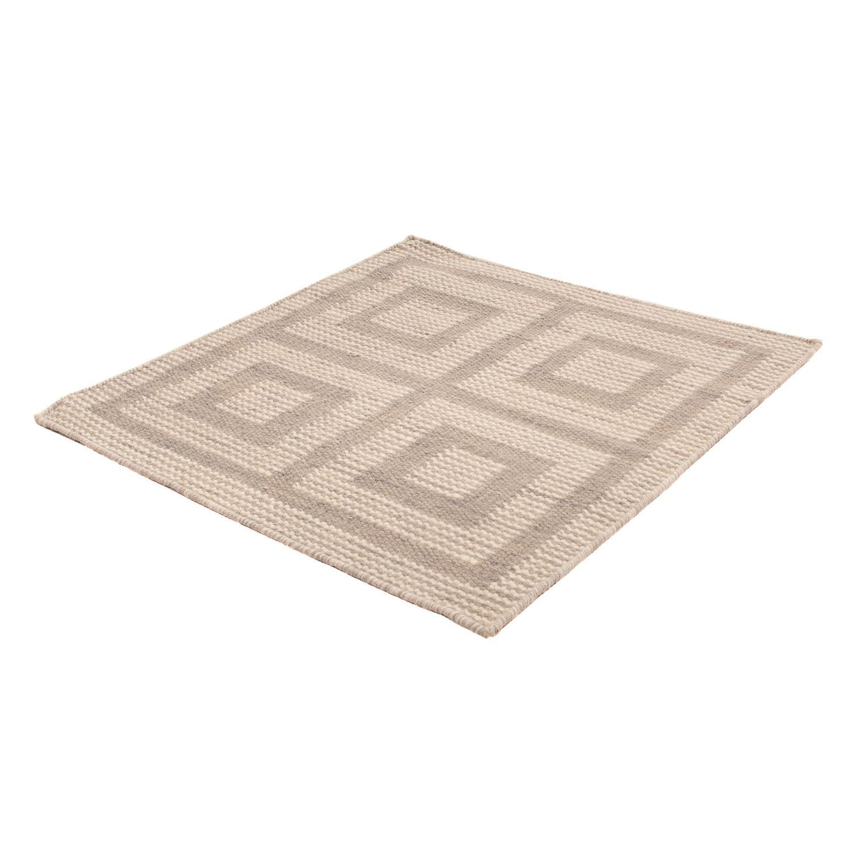 Tappeto Kelim - Tendenza quadrato  - 60 x 60 cm - beige