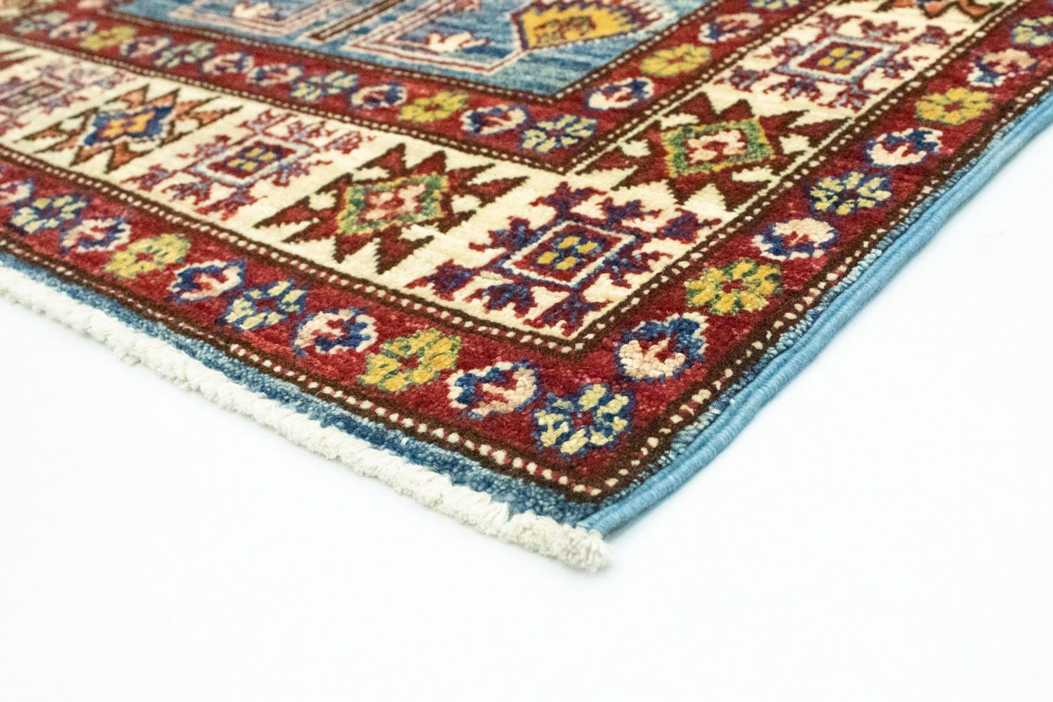 Tappeto Ziegler - Kazak - 130 x 75 cm - blu chiaro