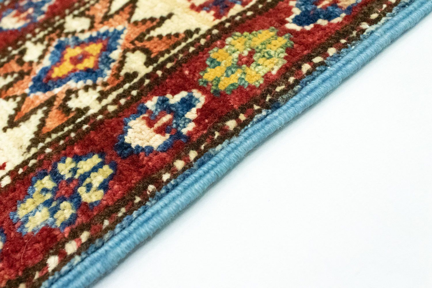 Tappeto Ziegler - Kazak - 130 x 75 cm - blu chiaro