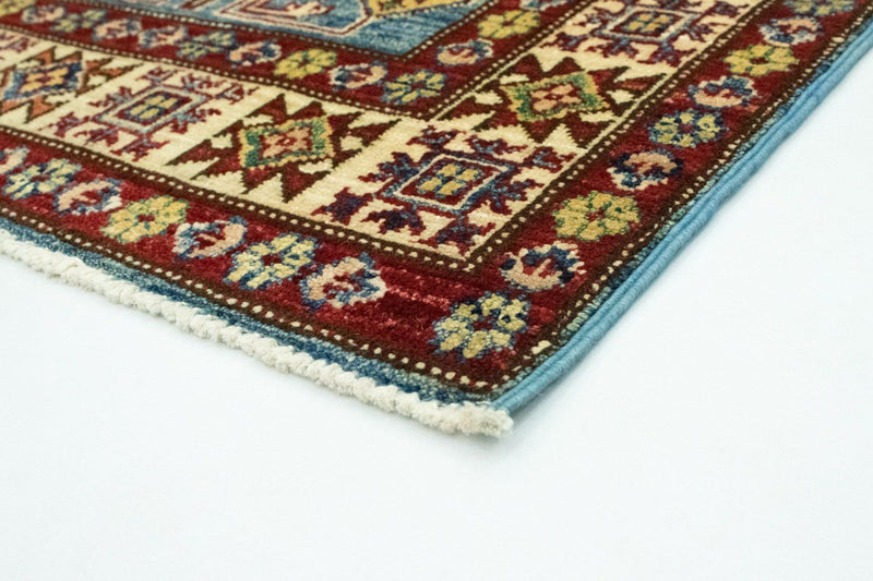 Tappeto Ziegler - Kazak - 132 x 79 cm - blu chiaro