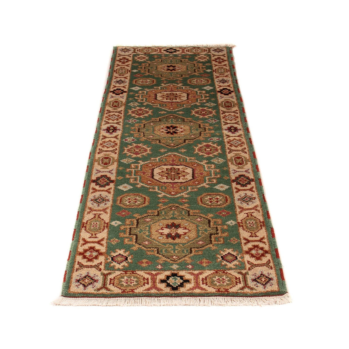 Tappeto corsia Tappeto Ziegler - Kazak - 205 x 62 cm - verde